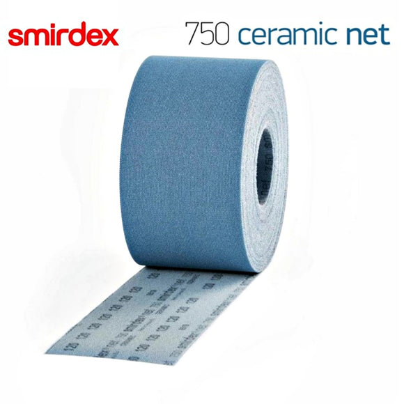 Smirdex 750 Ceramic Net 115mm x 10m Dust Free sanding rolls