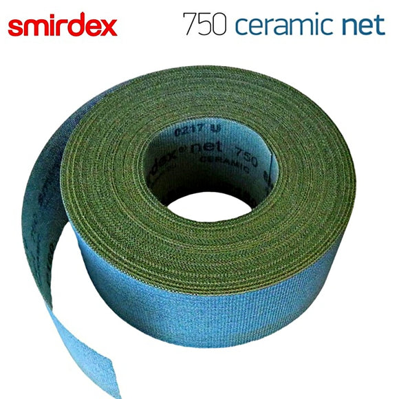 Smirdex 750 Ceramic Net 70mm x 25m Dust Free sanding rolls