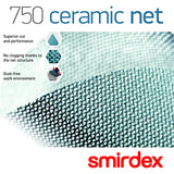 Smirdex 750 Ceramic Net 81 x 133mm Dust Free sanding sheets
