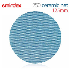 Pack of 10 Smirdex 750 Ceramic Net 125mm Dust Free sanding discs