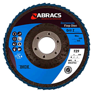 Abracs Pro 115mm x 22mm Flap Discs Zirconium